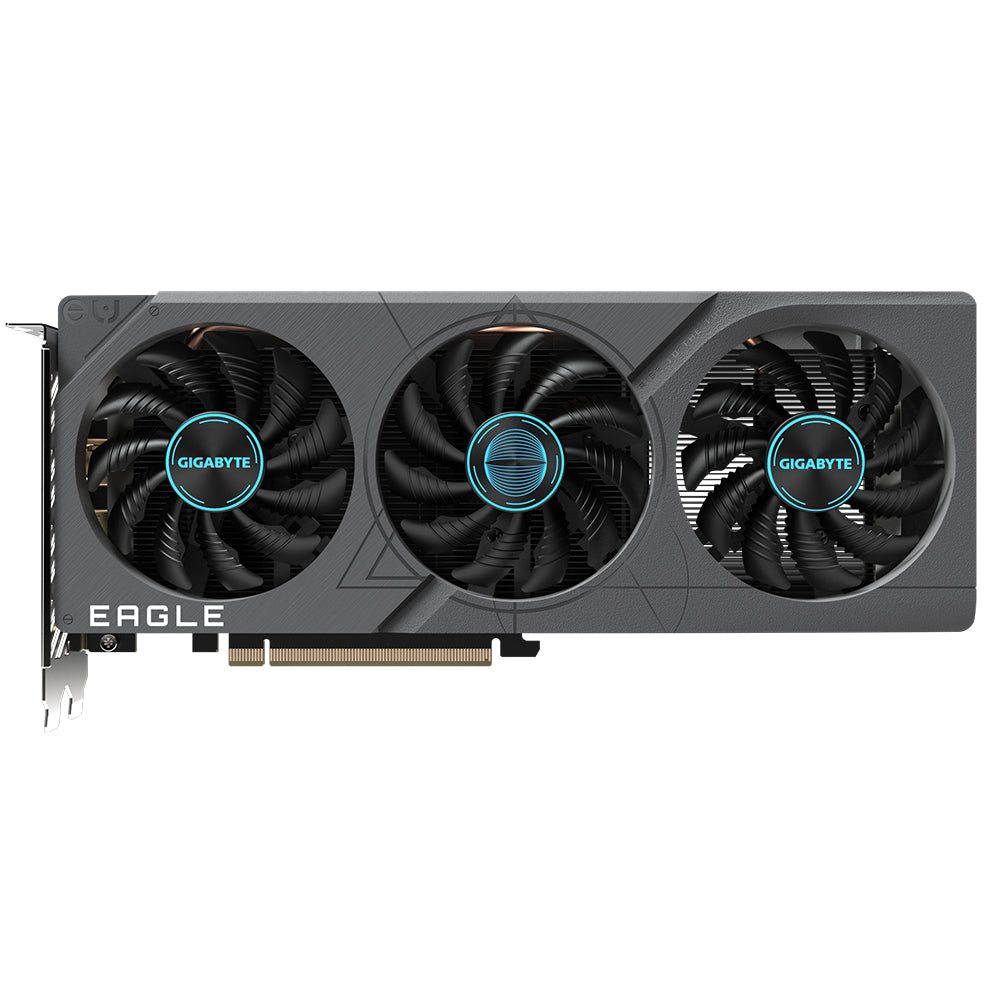 GIGABYTE NVIDIA GeForce RTX 4060 | 2505MHz | 8GB GDDR6 | 128 bit | PCI Express 4.0 | 2 x HDMI (2.1a) | 2 x DP (1.4a) | CUDA | DirectX 12 Ultimate | OpenGL 4.6 (GV-N4060EAGLE OC-8GD)