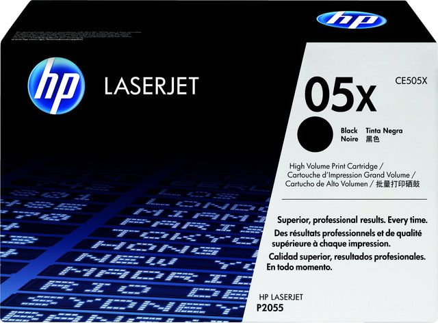 HP 05X High Yield Black Original LaserJet Toner Cartridge (CE505X)