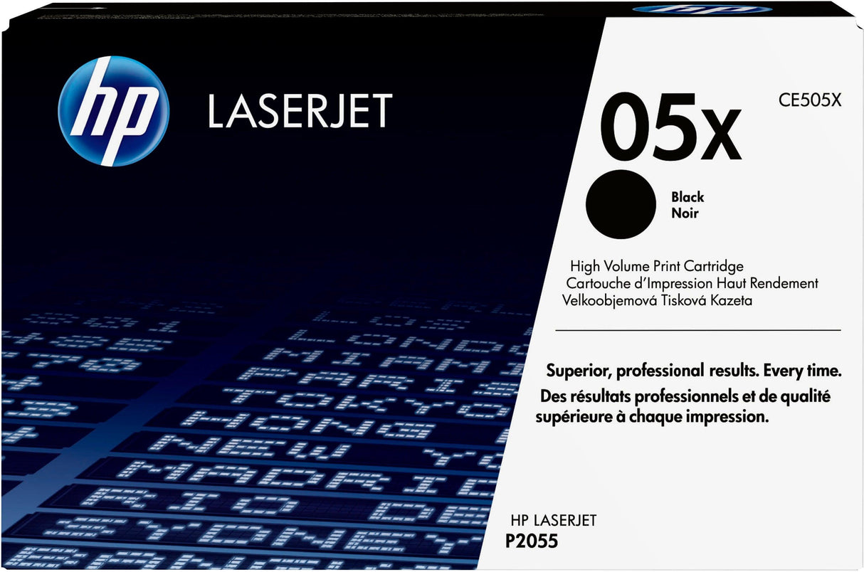 HP 05X High Yield Black Original LaserJet Toner Cartridge (CE505X)