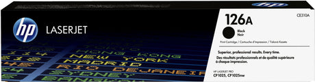 HP 126A Black Original LaserJet Toner Cartridge (CE310A)