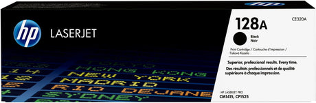 HP 128A Black Original LaserJet Toner Cartridge (CE320A)