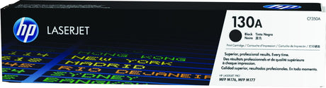HP 130A Black Original LaserJet Toner Cartridge (CF350A)