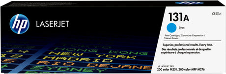 HP 131A Cyan Original LaserJet Toner Cartridge (CF211A)