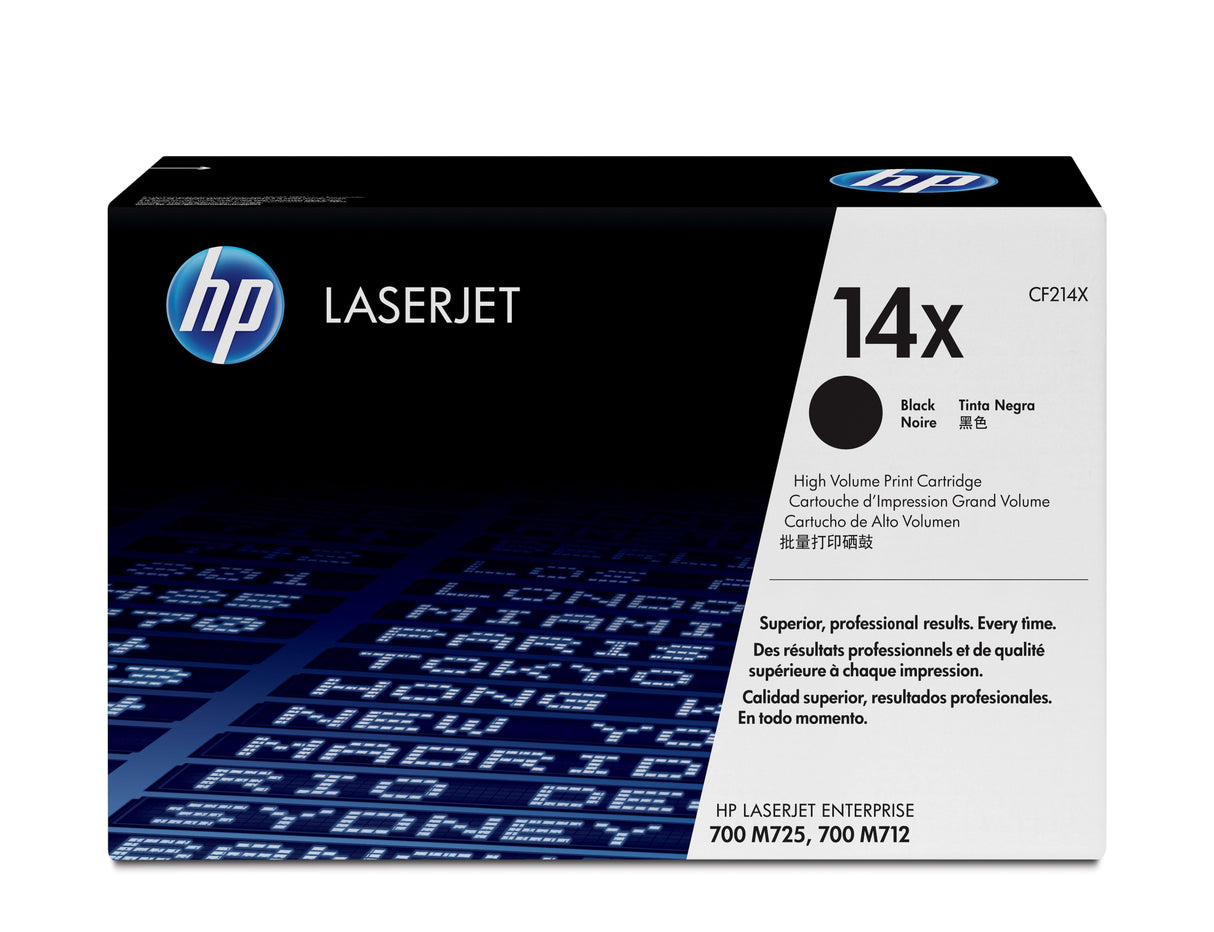 HP 14X High Yield Black Original LaserJet Toner Cartridge (CF214X)
