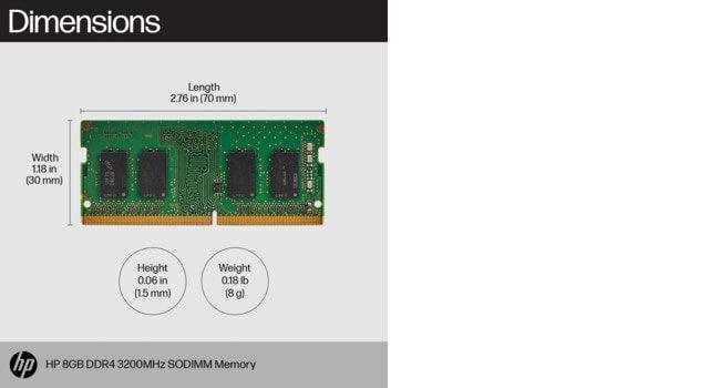 HP 16GB DDR4 3200 SODIMM Memory memory module (8C4X9AA)