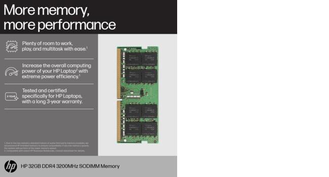 HP 16GB DDR4 3200 SODIMM Memory memory module (8C4X9AA)