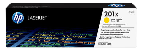HP 201X High Yield Yellow Original LaserJet Toner Cartridge (CF402X)