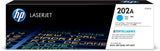 HP 202A CYAN LASERJET TONER 1.3K FOR M254DW M254NW M280NW M281FDN M281FDW