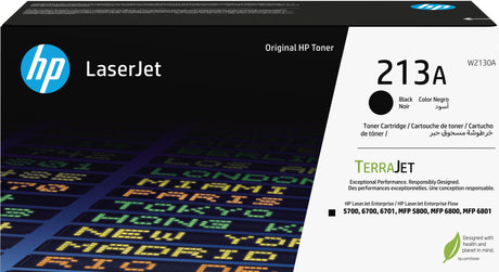 HP 213A Black Original LaserJet Toner Cartridge (W2130A)