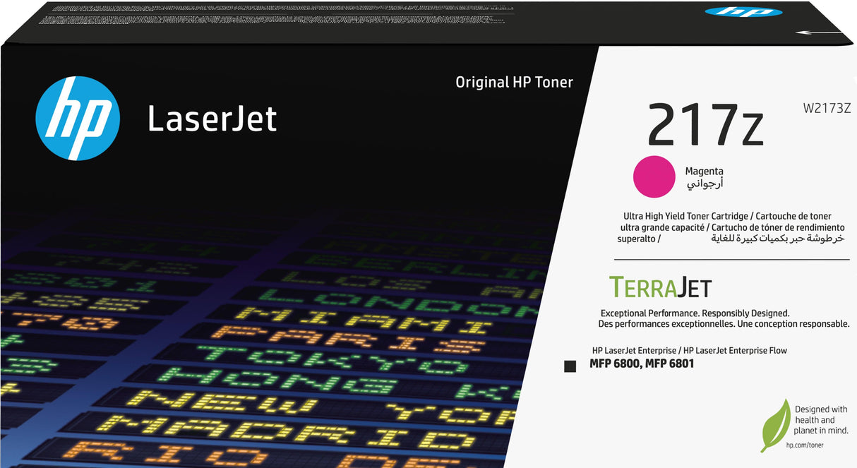 HP 217Z Ultra High Yield Magenta Original LaserJet Toner Cartridge (W2173Z)