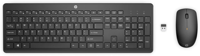 HP 235 Keyboard and Mouse - Wireless 2.40 GHz Keyboard - Wireless Mouse