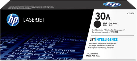 HP 30A Black Original LaserJet Toner Cartridge (CF230A)