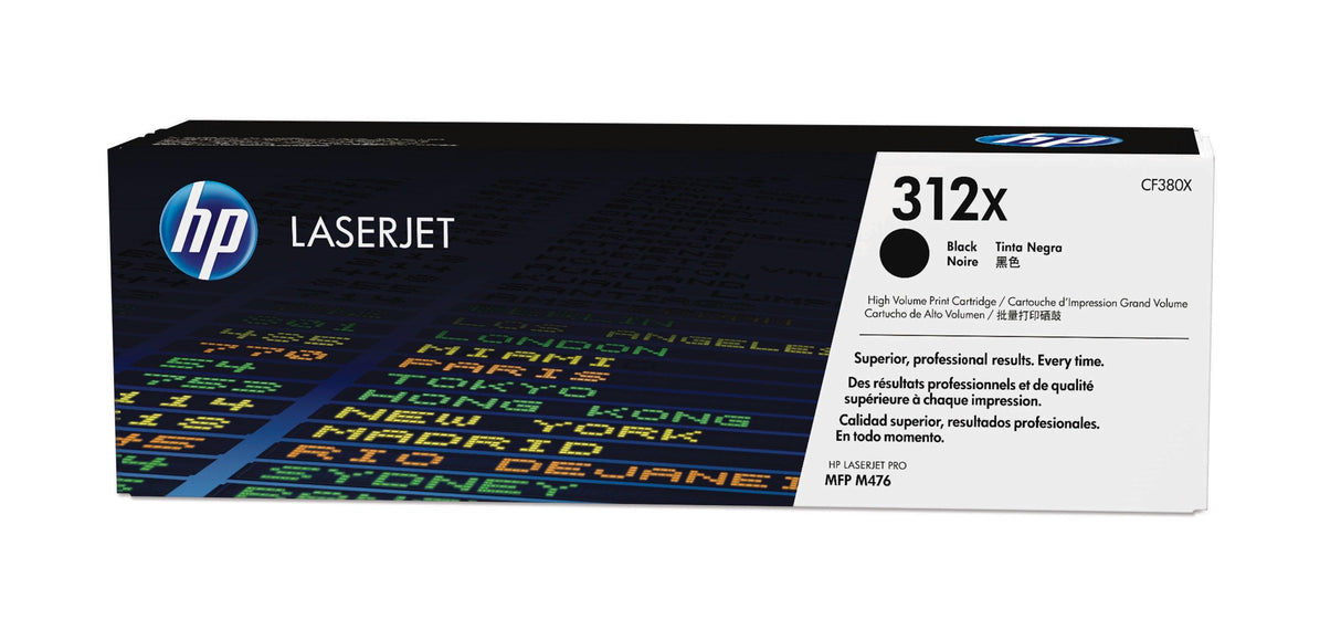 HP 312X High Yield Black LaserJet Toner Cartridge (CF380X)