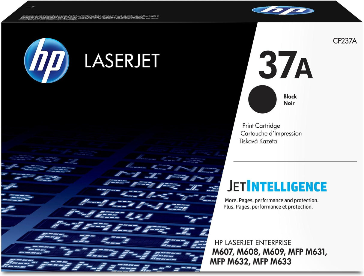 HP 37A Black Original LaserJet Toner Cartridge (CF237A)
