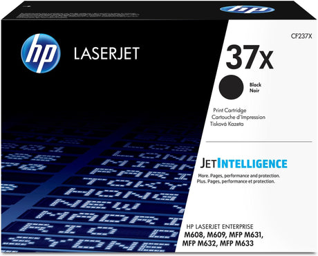 HP 37X High Yield Black Original LaserJet Toner Cartridge (CF237X)