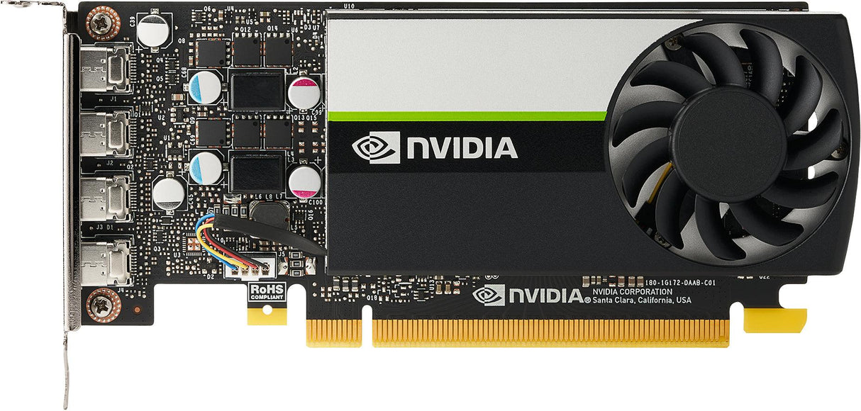 HP 4 GB | GDDR6 | 128-bit | 896 CUDA Cores | PCI Express 3.0 x 16 | 4xMini DisplayPort | 50 W (20X22AA)