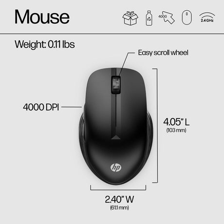 HP 430 Multi-Device Wireless Mouse (3B4Q2AA)