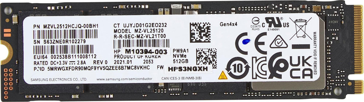 HP 512GB PCIe-4x4 NVMe M.2 SSD