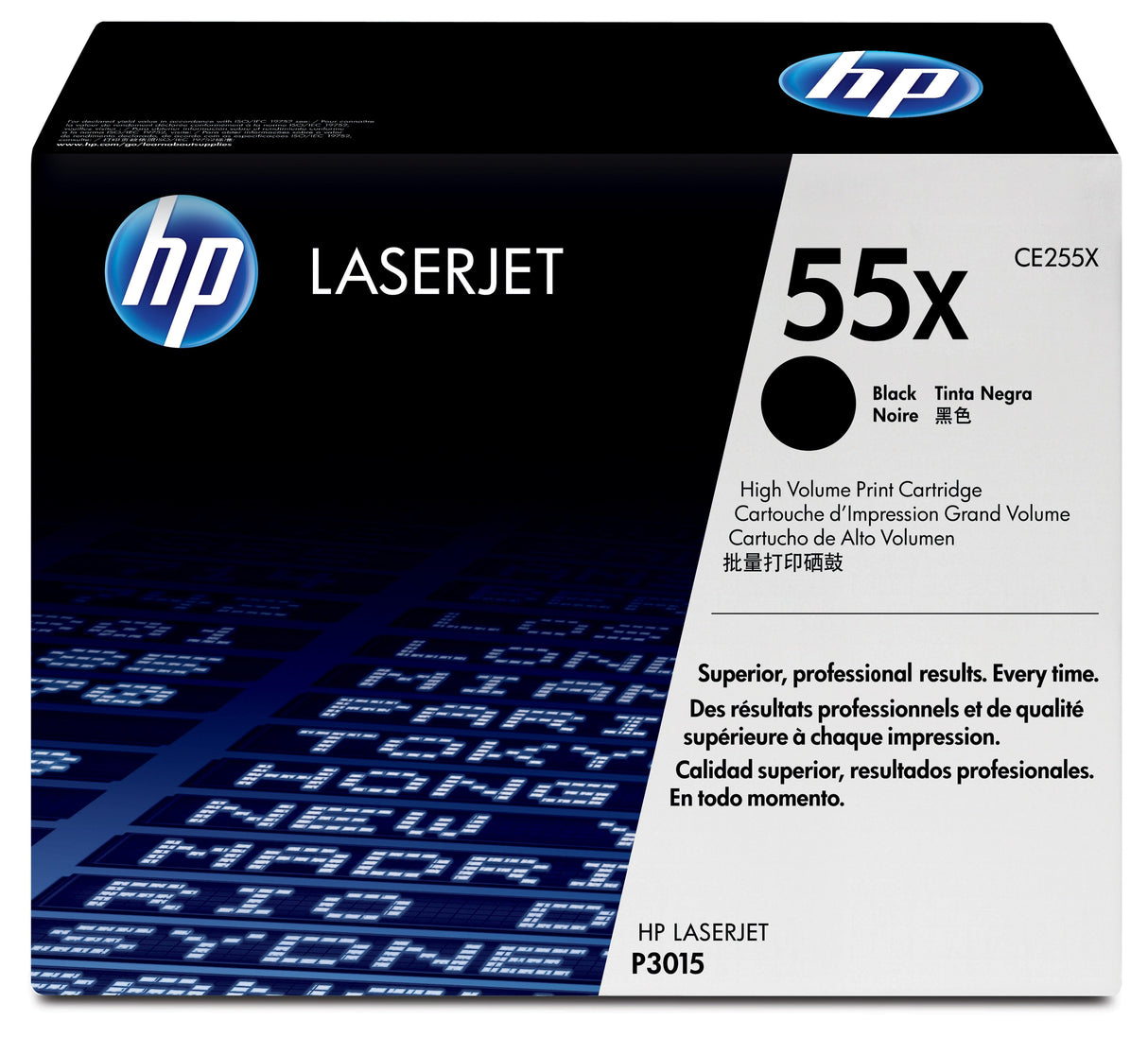 HP 55X High Yield Black Original LaserJet Toner Cartridge (CE255X)