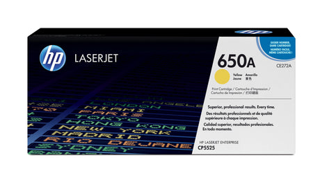 HP 650A Yellow Original LaserJet Toner Cartridge (CE272A)