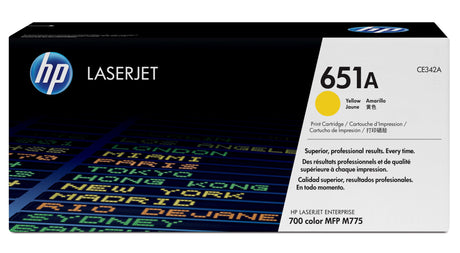 HP 651A Yellow Original LaserJet Toner Cartridge (CE342A)