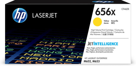 HP 656X High Yield Yellow Original LaserJet Toner Cartridge (CF462X)