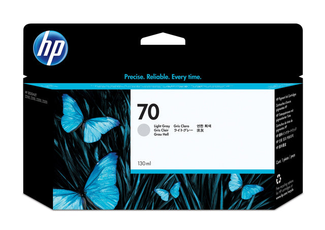 HP 70 130-ml Light Gray DesignJet Ink Cartridge (C9451A)