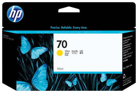 HP 70 130-ml Yellow DesignJet Ink Cartridge (C9454A)