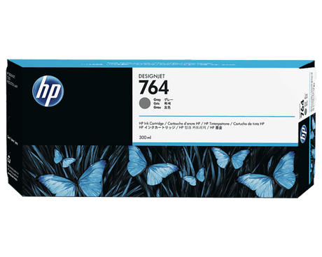 HP 764B 300-ml Gray DesignJet Ink Cartridge (3WX42A)