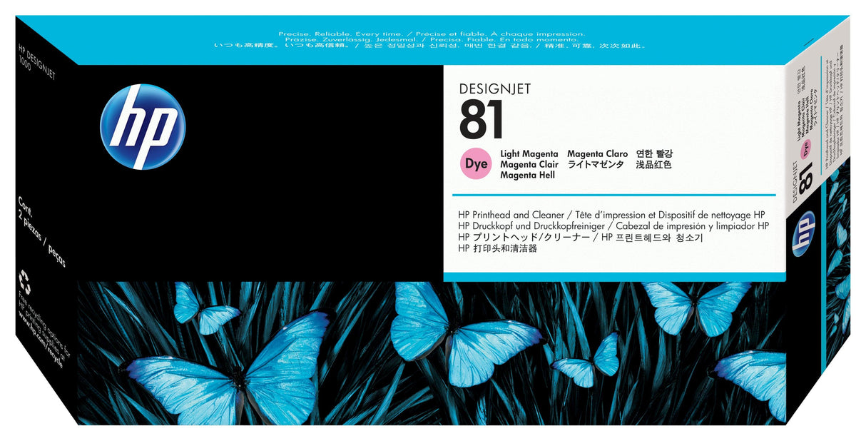 HP 81 Light Magenta Dye Printhead and Printhead Cleaner (C4955A)