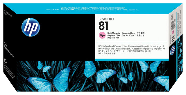 HP 81 Light Magenta Dye Printhead and Printhead Cleaner (C4955A)
