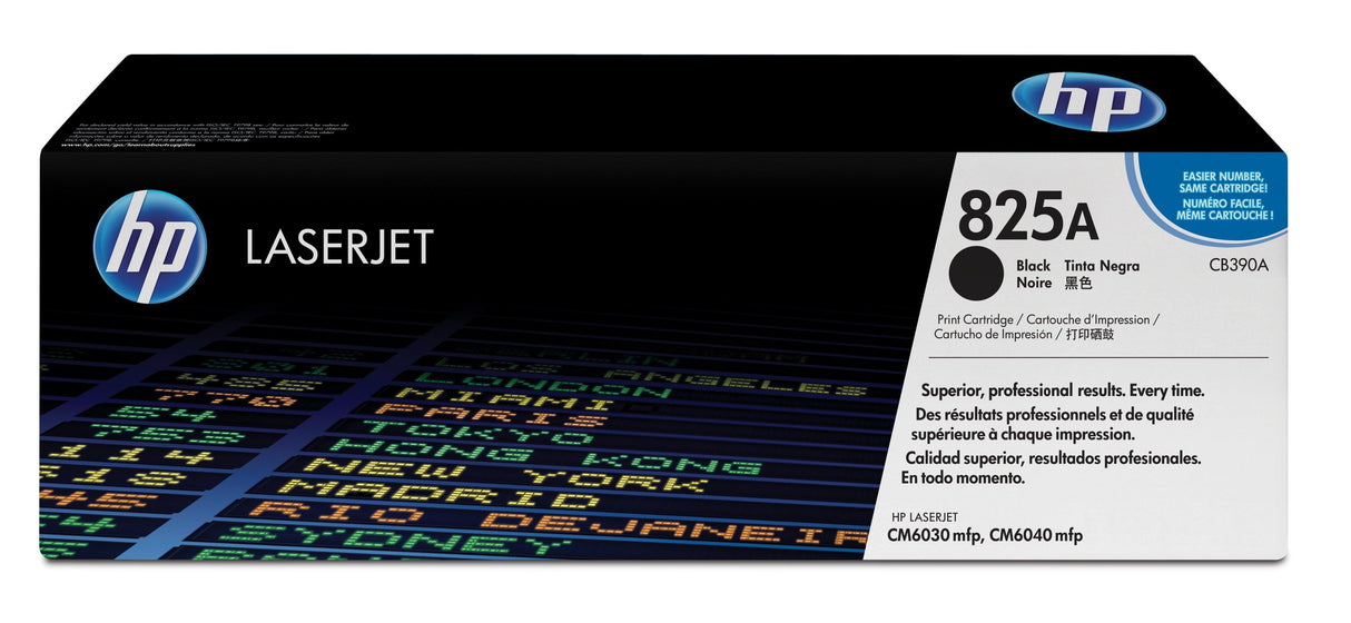 HP 825A Black Original LaserJet Toner Cartridge (CB390A)