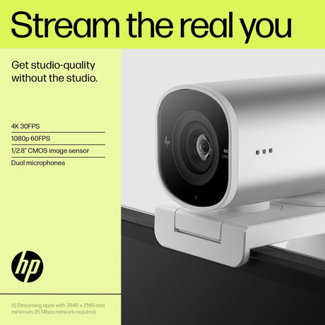 HP 960 4K Streaming Webcam (695J6AA)