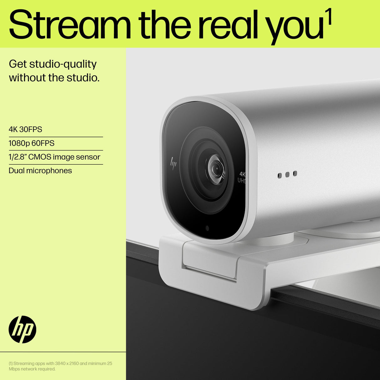 HP 960 4K Streaming Webcam (695J6AA)