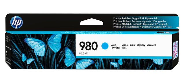 HP 980 Cyan Original Ink Cartridge (D8J07A)