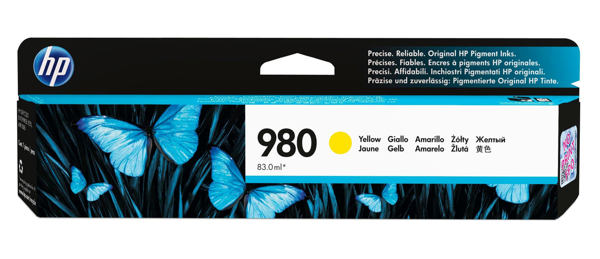 HP 980 Yellow Original Ink Cartridge (D8J09A)