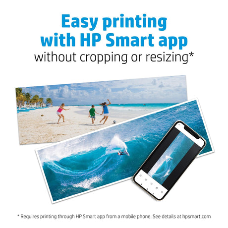 HP Advanced Photo Paper | Glossy | 65 lb | 4 x 12 in. (101 x 305 mm) | 10 sheets (49V51A)