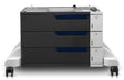 HP Color LaserJet 3x500-sheet Paper Feeder and Stand (CE725A)