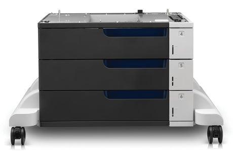 HP Color LaserJet 3x500-sheet Paper Feeder and Stand (CE725A)
