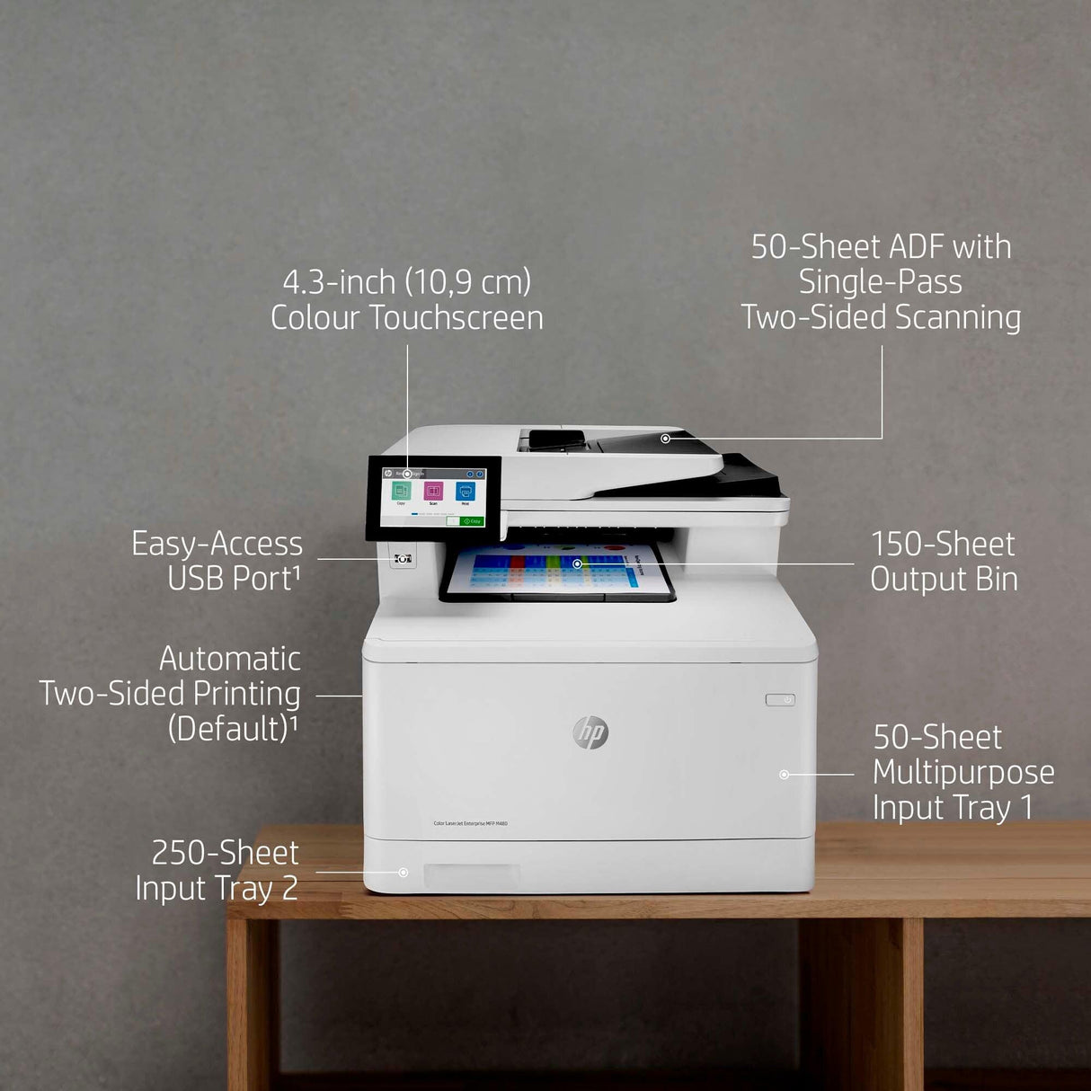 HP Color LaserJet Enterprise MFP M480f (3QA55A)