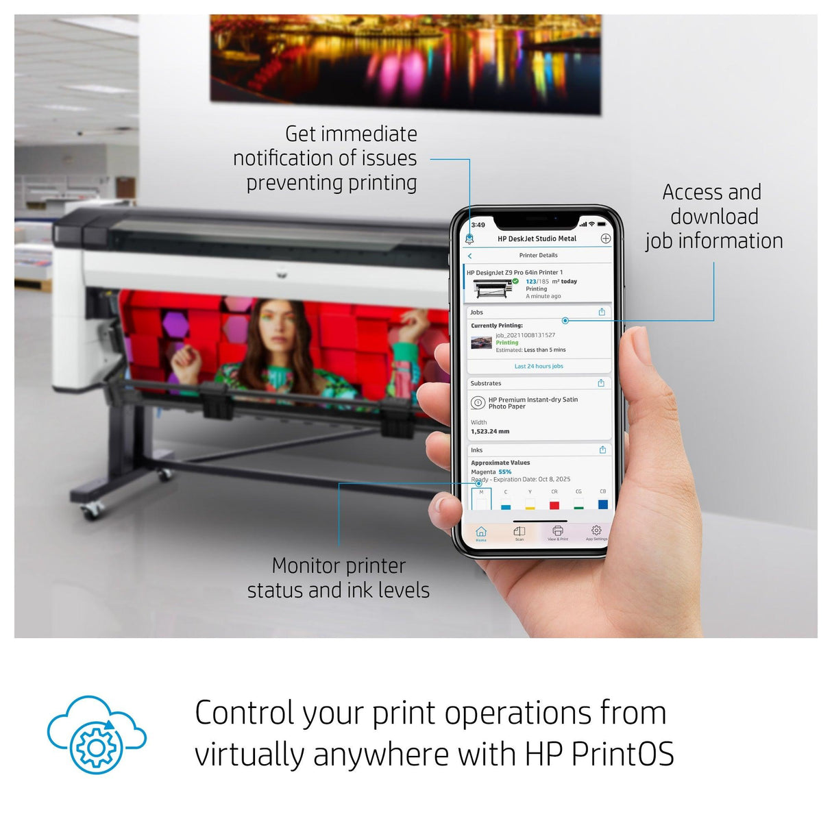 HP DesignJet Z9+ Pro 64-in Printer (2RM82A)