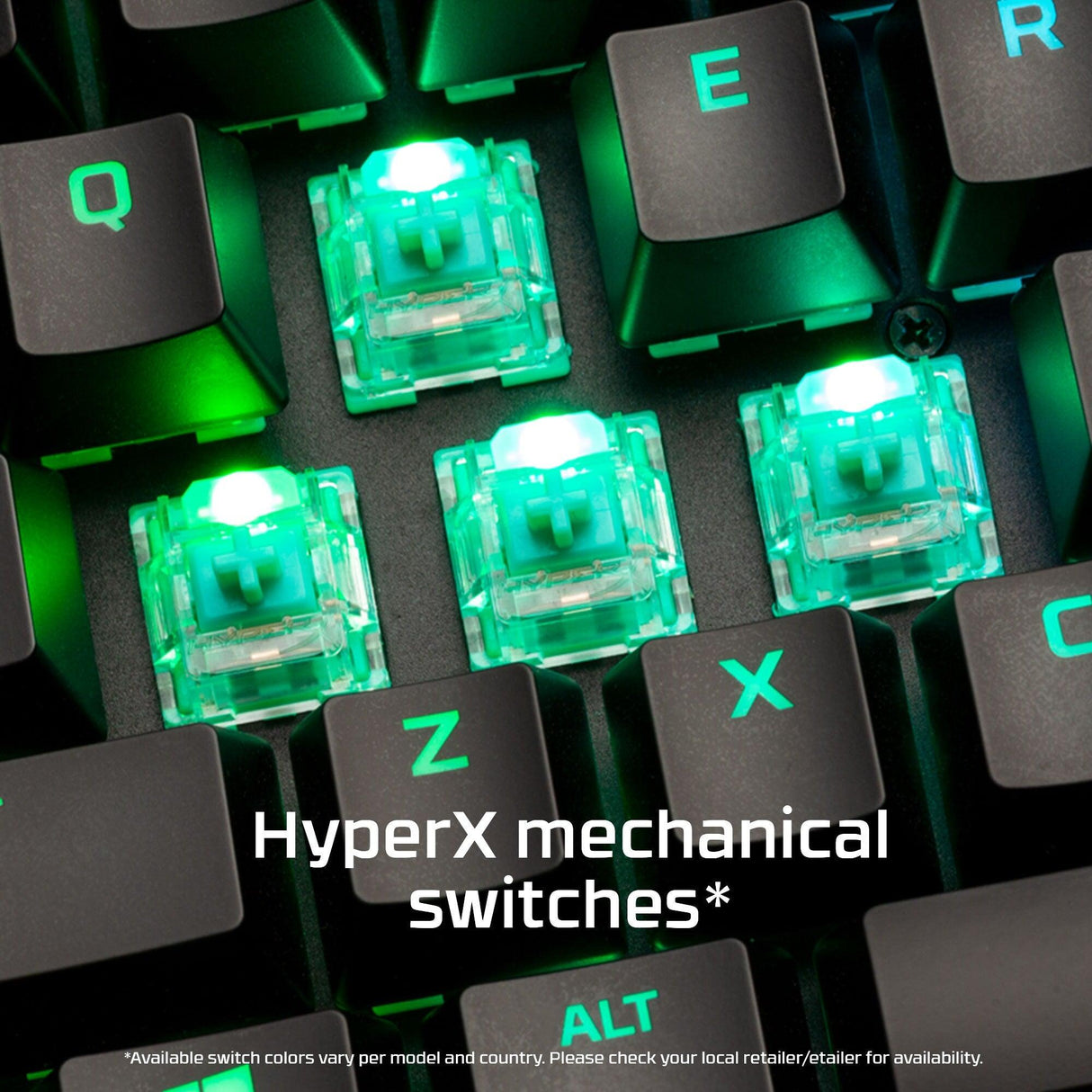 HP HyperX Alloy Origins 65 - Mechanical Gaming Keyboard - HX Aqua (US Layout) (56R64AA)