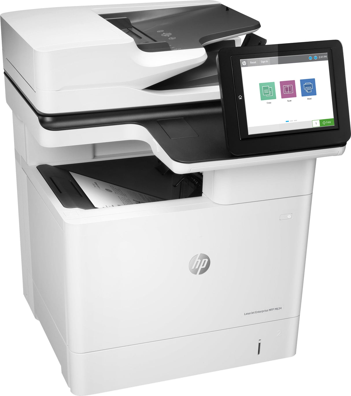 HP LJ ENT M634DN MONO MFP A4, 52PPM, 1200X1200DPI, DUPLEX, NETWORK, FAX, 1YR