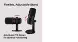 HP USB Microphone | Cardioid Polar Pattern | Tap to Mute Sensor | Streamers | Content Creators | Black (4P5P8AA)