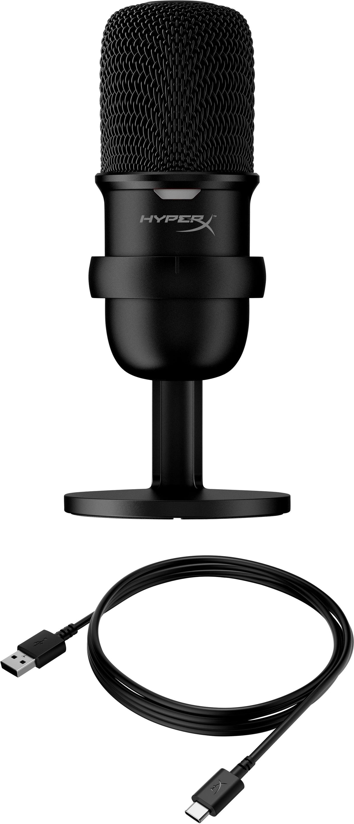 HP USB Microphone | Cardioid Polar Pattern | Tap to Mute Sensor | Streamers | Content Creators | Black (4P5P8AA)