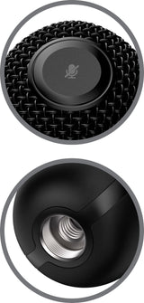 HP USB Microphone | Cardioid Polar Pattern | Tap to Mute Sensor | Streamers | Content Creators | Black (4P5P8AA)