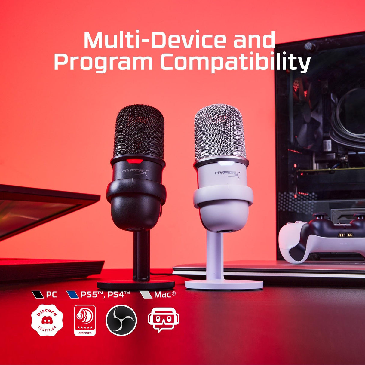 HP USB Microphone | Cardioid Polar Pattern | Tap to Mute Sensor | Streamers | Content Creators | Black (4P5P8AA)