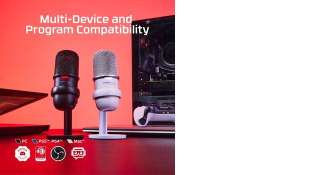 HP USB Microphone | Cardioid Polar Pattern | Tap to Mute Sensor | Streamers | Content Creators | Black (4P5P8AA)