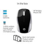 HP Wireless Mouse 200 (Pike Silver) (2HU84AA)