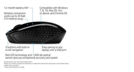 HP Wireless Mouse 200 (X6W31AA)